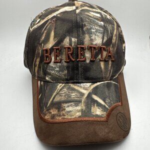 Beretta Cap Hat Camo Max 4 With Suede Edges Brim BC15166077 Strapback Adjustable
